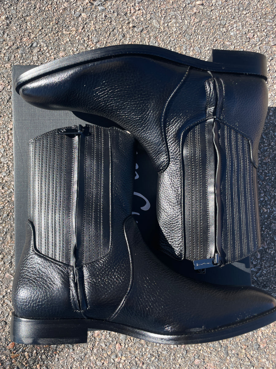 Men's Franco Cuadra Black Deer Zipper Round Toe FF288 – Moreno's Wear