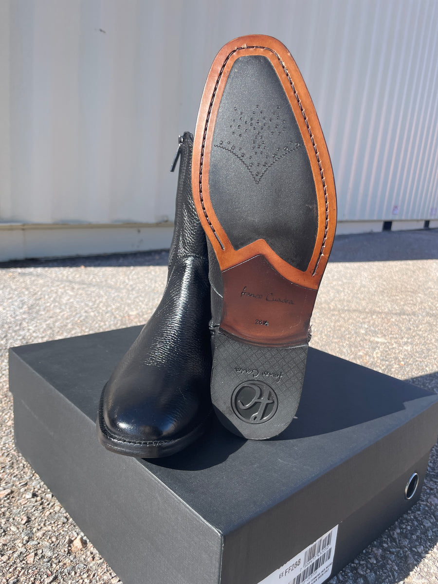 Men's Franco Cuadra Black Deer Zipper Round Toe FF288 – Moreno's Wear