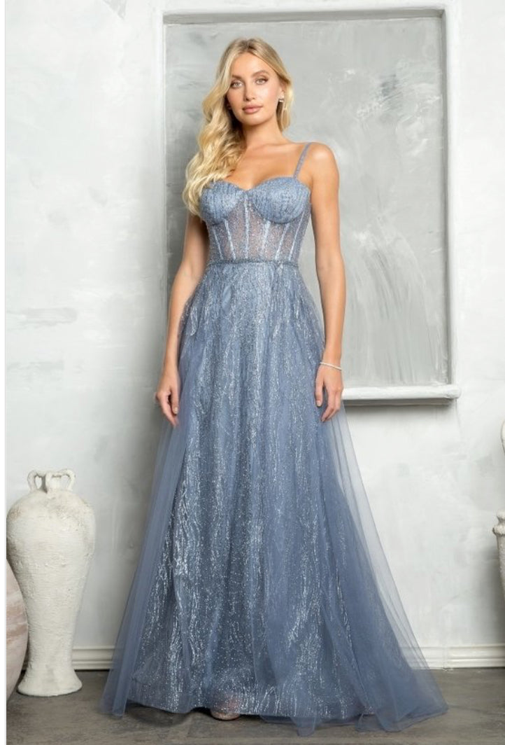 eva prom dresses Eva Fashion 5279 Long Formal A Line Slit Prom Dress
