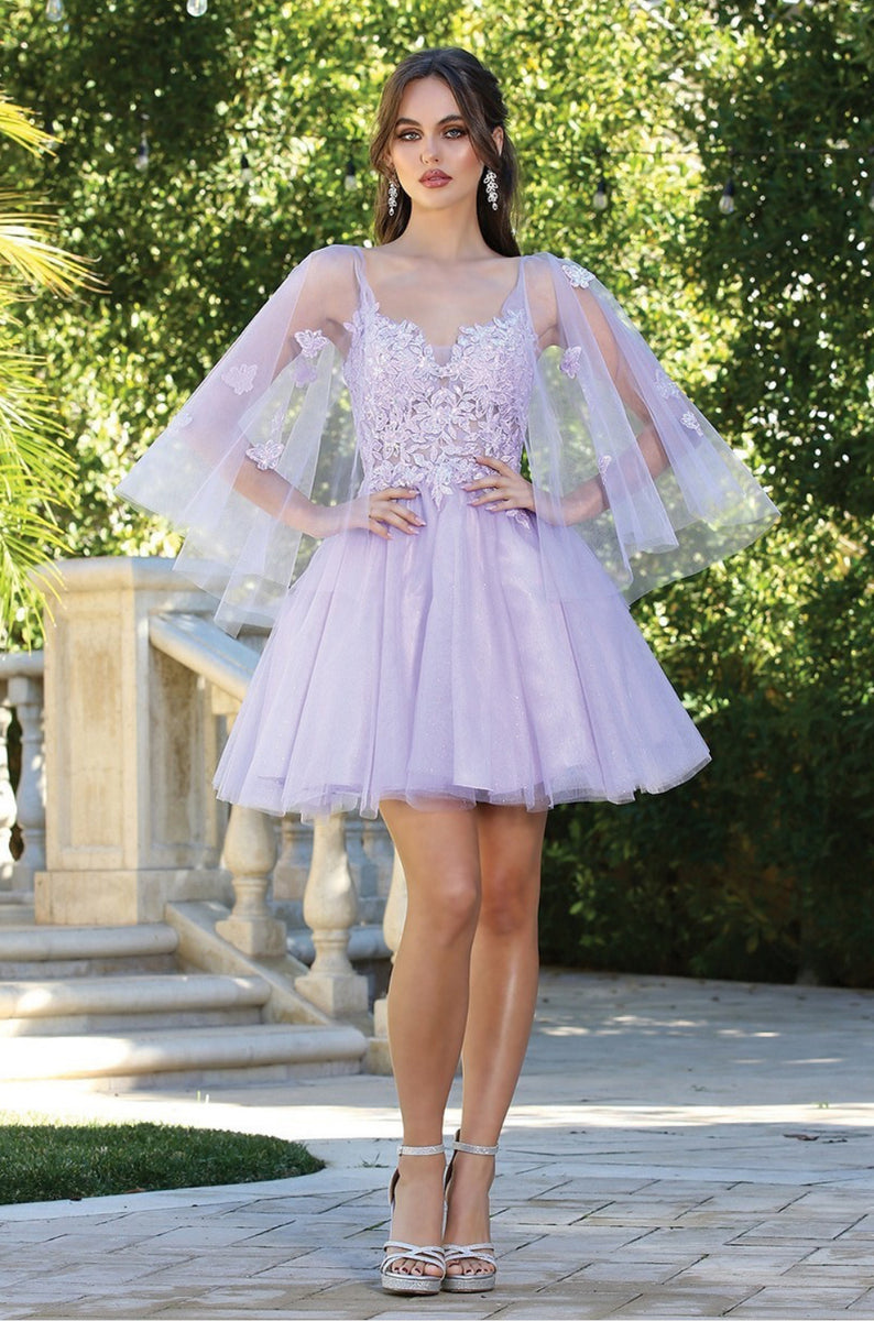 Lavender And Pink Dama Dress V Neck Lavender Short Homecoming Dress Us16 Lavender And Pink Dama Dress V Neck Lavender Short Homecoming Dress Us16