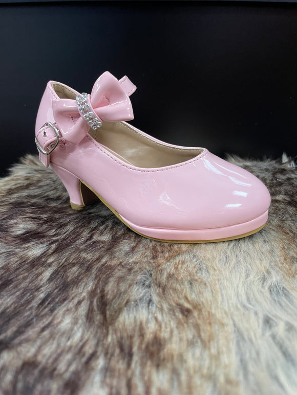 Natalia Pink Glossy Girls Shoes