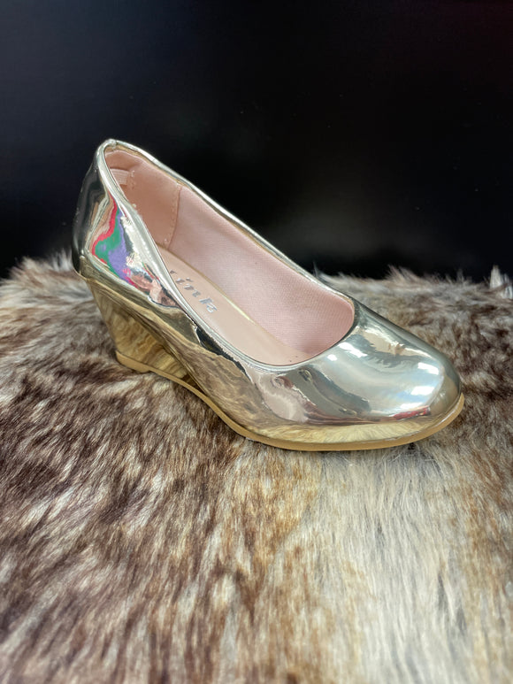 Adriana Gold Metallic Girls Shoes