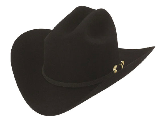 5X Larry Mahan Dorado Fur Felt Cowboy Hat Black