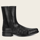 Men’s Cuadra Black Caiman Belly Ankle Boots FC656