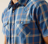 Men’s Ariat Blue Ridge Hogany Retro Fit Shirt