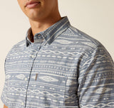 Men’s Ariat Chambray Blue Mack Modern Fit Shirt