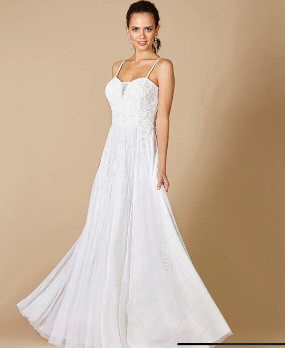 Lara Ivory Ginny Sweetheart Beaded Wedding Gown 51077