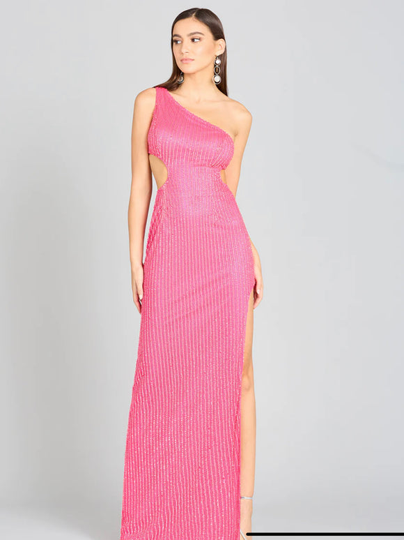 Lara Hot Pink Regina Sequin Dress 9983