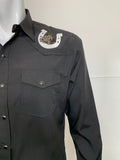 Asiel Black Vaquero Embroidered Shirt