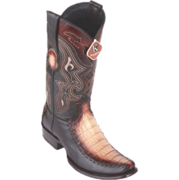 Men’s King Exotic Caiman Belly With Deer Boots Dubai Toe