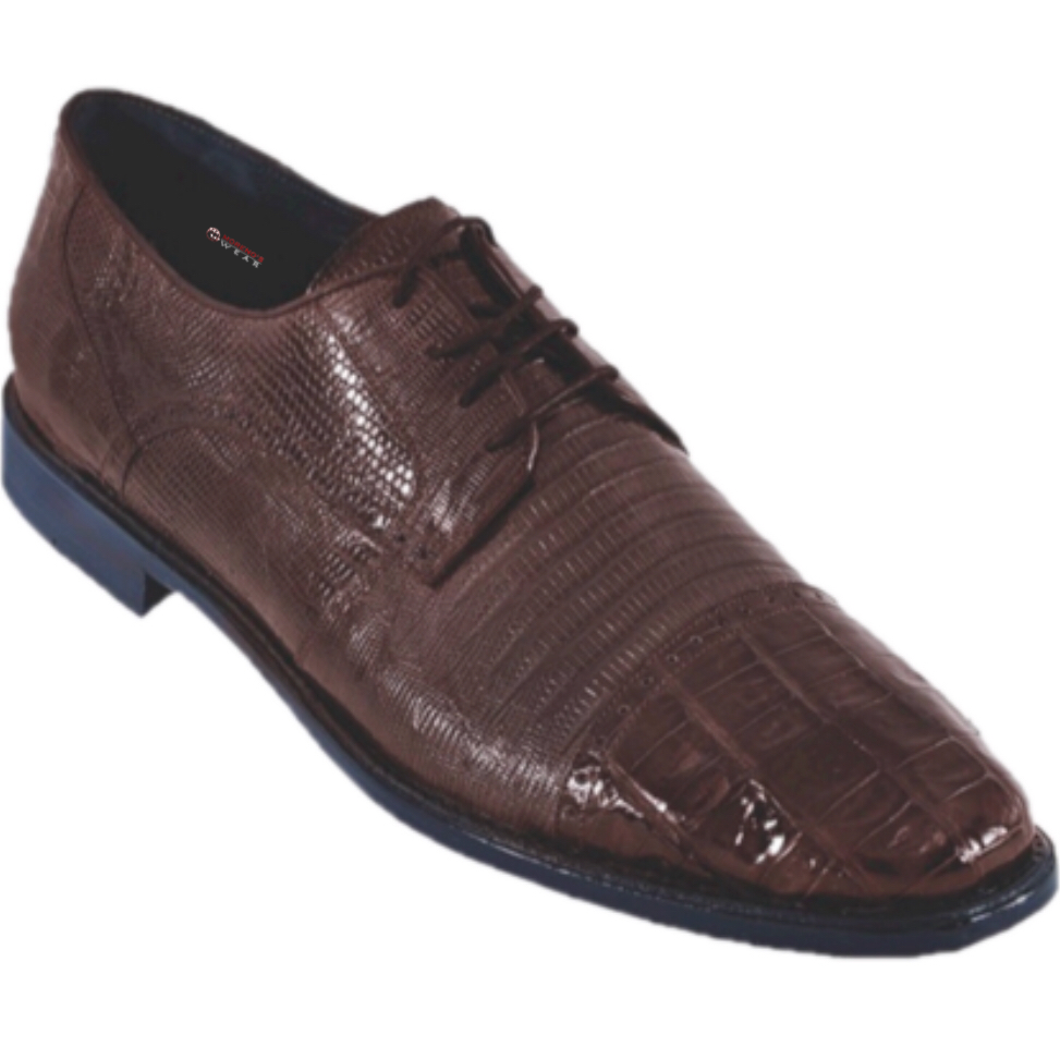 Men's Los Altos Caiman Belly With Teju Exotic Dress Shoes – Moreno's Wear
