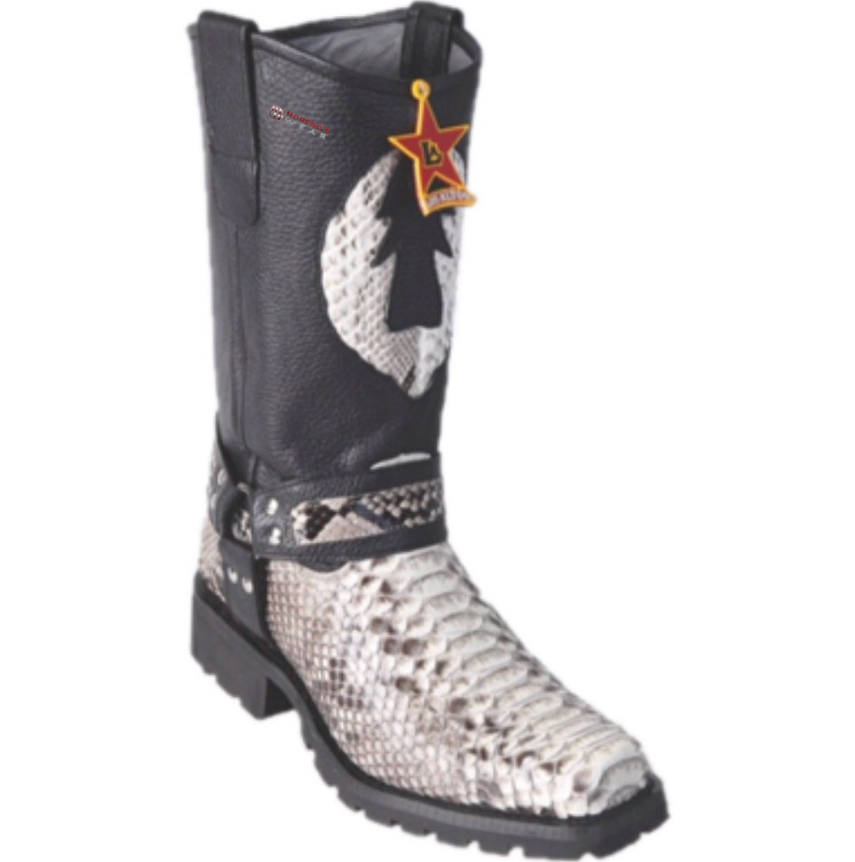 Men s Los Altos Python Biker Boots
