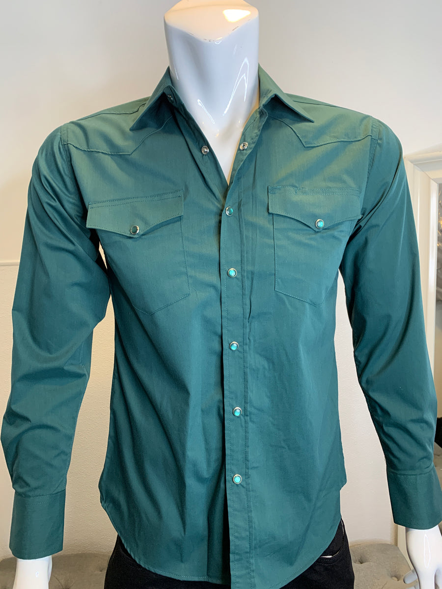 Patron Hunter Green Button Up Shirt Moreno's Wear