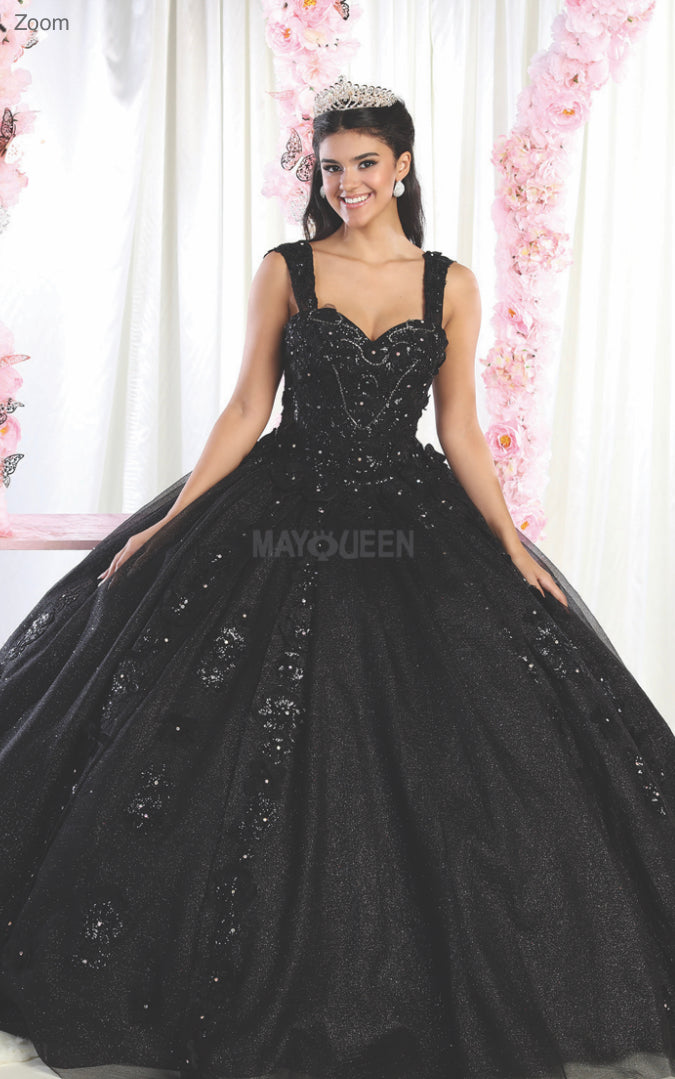 strapless open back dress MayQueen Quinceañera Dress LK171 – Moreno's Wear