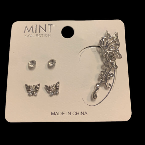 Mariposa Silver Earring Set