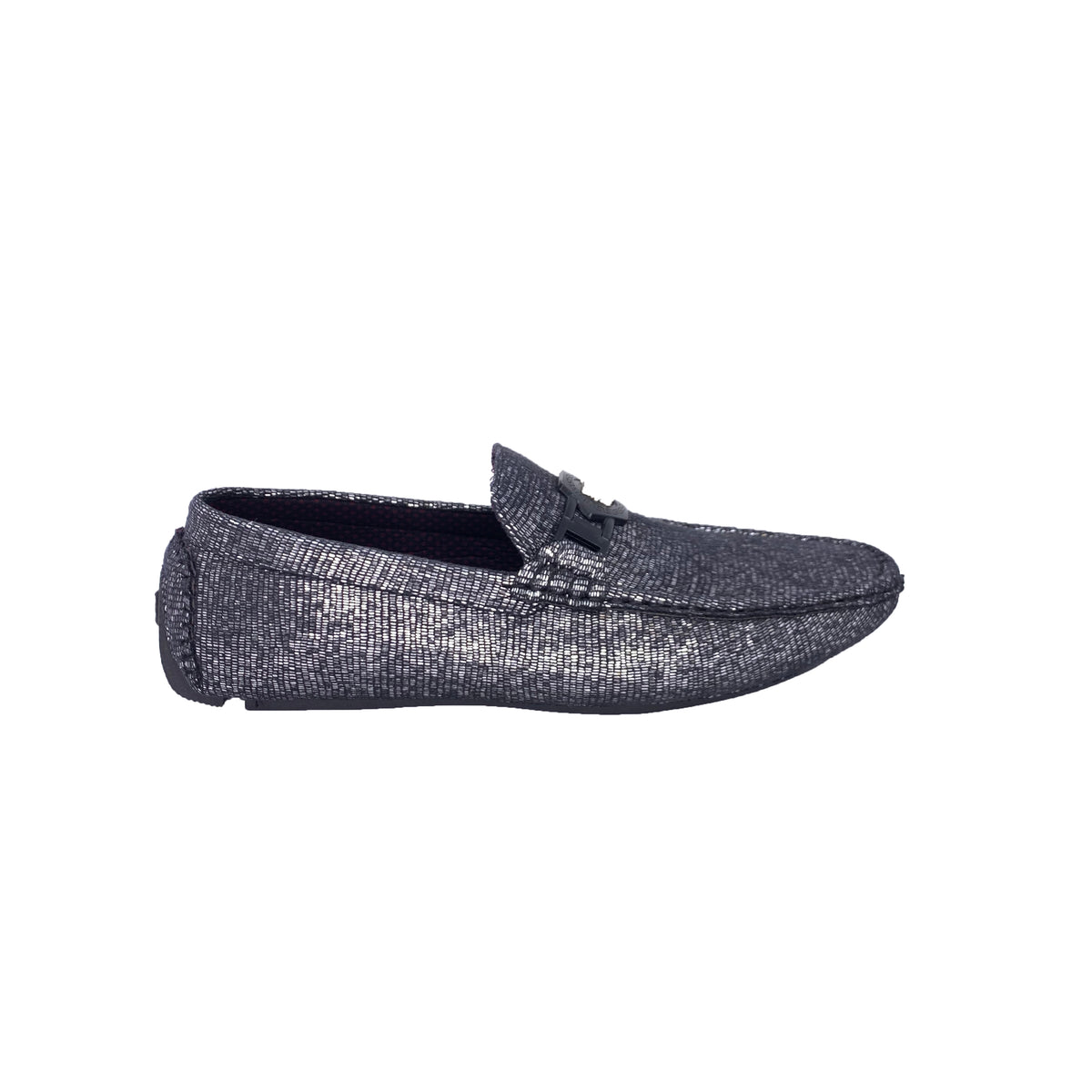 Platini Black PSH5192 Textured‎ Loafers Lion Bit Men’s 8.5 New in Box Men main image 2