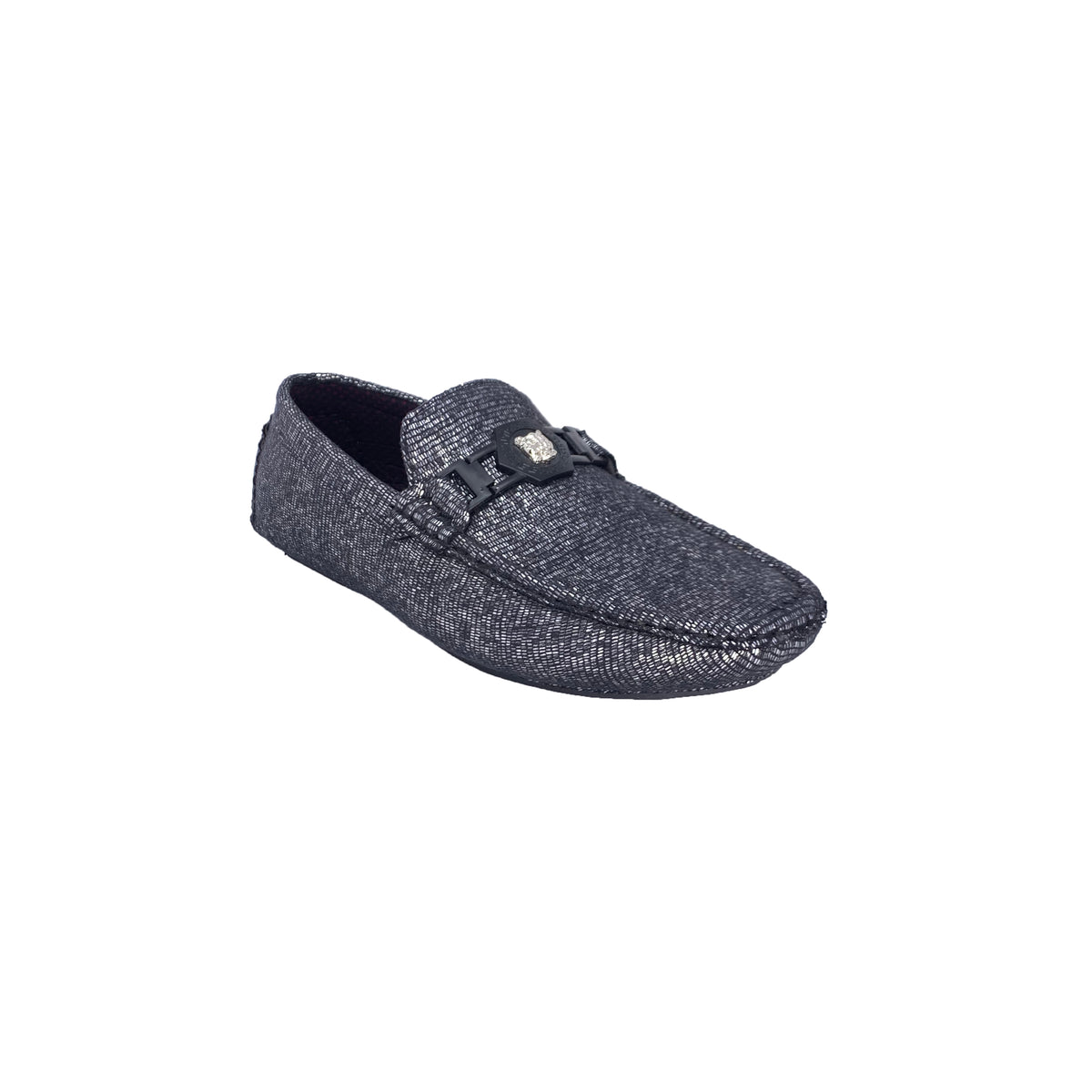 Platini Black PSH5192 Textured Loafers Lion Bit Men’s‎ 8.5 New in Box Men main image 3