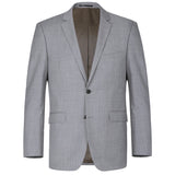 Men's Renoir Two Piece Light Gray Wool Suit Slim Fit
