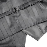Men's Renoir Black Shiny Suit Vest
