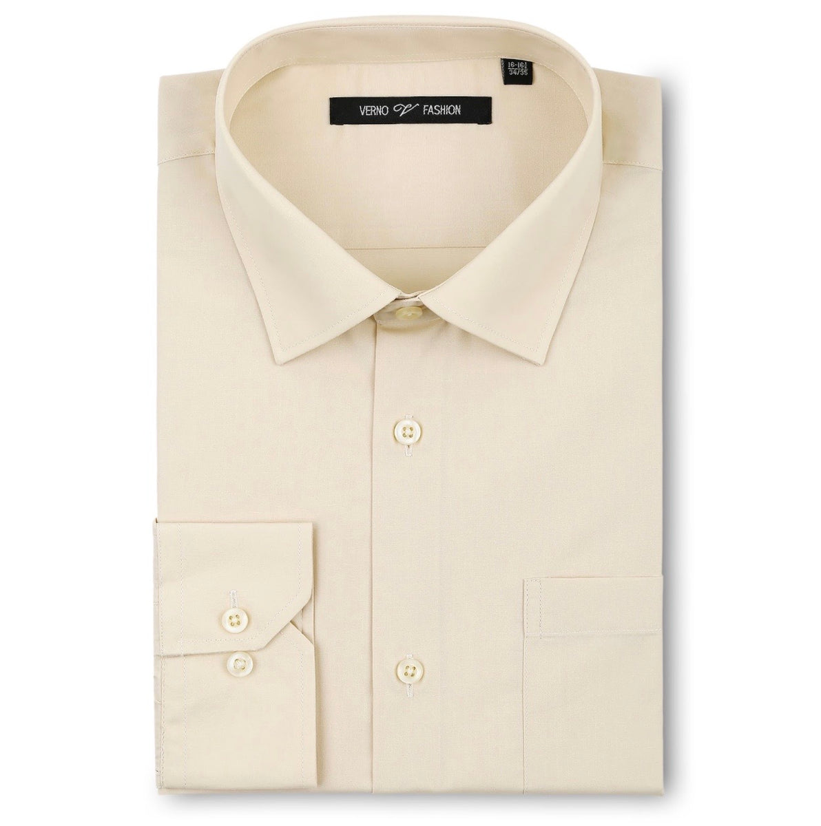 Men's Champagne Dress Shirt Slim Fit Verno Fashion Moreno's Wear Men's Champagne Dress Shirt Slim Fit Verno Fashion Moreno's Wear
