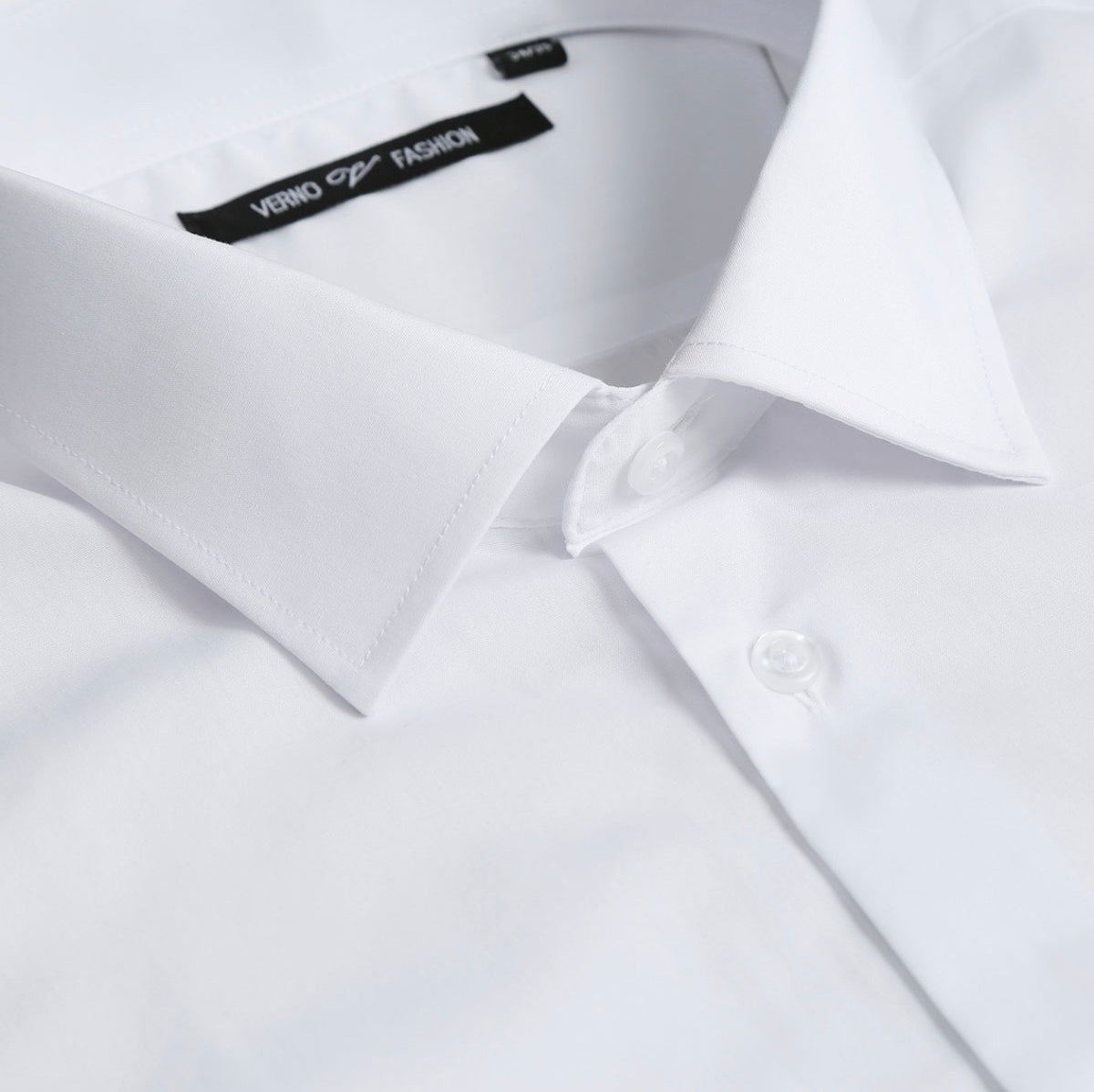 Men's White Dress Shirt Classic Fit Verno Fashion – Moreno's Wear