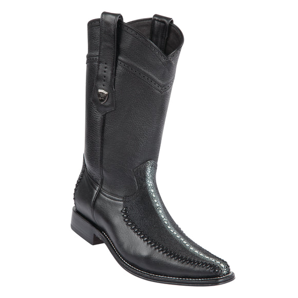 Men's Wild West Stingray With Deer Boots European Square Toe