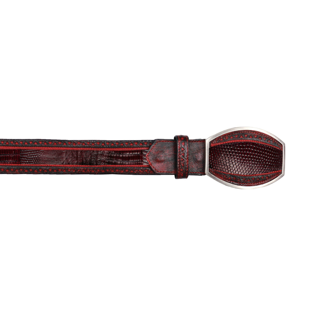 Men's Wild West Teju Lizard Cowboy Belt 2C110774