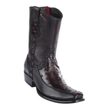 Men's Wild West Ostrich With Deer Ankle Boots Dubai Toe