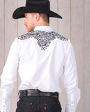 Julian White Embroidered Western Shirt