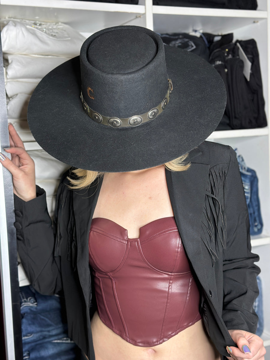 Kiara Burgundy Leather Corset Top – Moreno's Wear