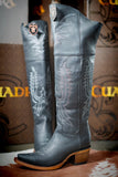 Women's Los Altos Black Desert Leather Tall Boots