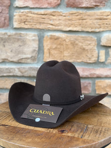 Cuadra 5X Python Chocolate Felt Hat Cattleman