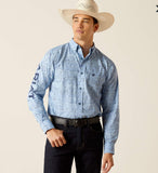 Men’s Ariat Blue Team Vaughn Fitted Shirt