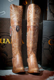 Women's Los Altos Honey Volcano Leather Tall Boots