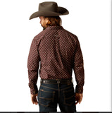 Men’s Ariat Brown/Tan Team Koen Fitted Shirt