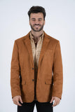 Men’s Platini Camel Faux Suede Blazer