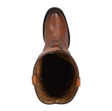 Cuadra Engraved Honey Leather Tall Boot