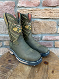 Men’s Artillero Olive Wide Square Toe Work Boots STEEL Toe