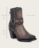 Cuadra Western Style Honey Brown Bootie CU966