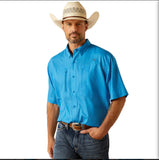 Men’s Ariat Brilliant Blue Venttek Short Sleeve Shirt