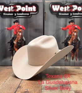 West Point 6X La Guadalupana Silver Belly Felt Cowboy Hat