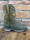 Men’s Artillero Olive Wide Square Toe Work Boots STEEL Toe