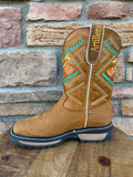 Men’s Artillero Honey Wide Square Toe Work Boots