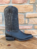 Artillero Black Grisly Round Toe Boots