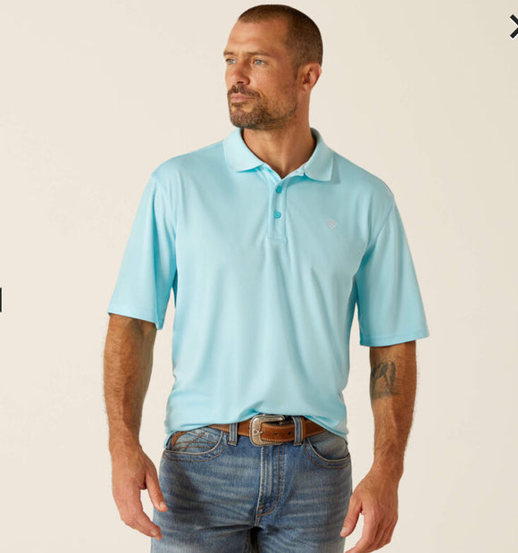 Men’s Ariat Cenote Aqua Tek Short Sleeve Polo