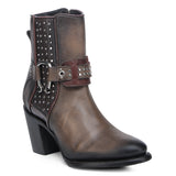 Cuadra Western Style Honey Brown Bootie CU966