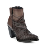 Cuadra Brown Decorated Ankle Boots CU946