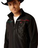 Men’s Ariat Black Pioneer StretchShell México Jacket