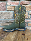 Men’s Artillero Olive Wide Square Toe Work Boots STEEL Toe