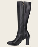 Cuadra Black Deer Zipper Round Toe Boots FC887